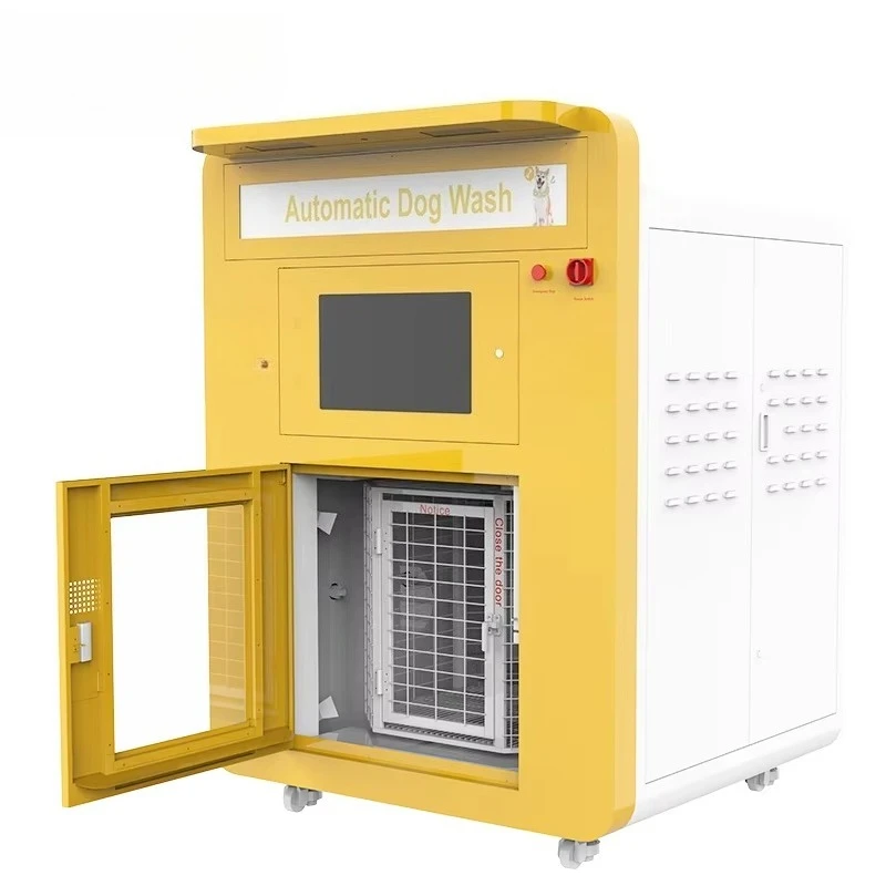 Adjustable Water Temperature Pressure Unmanned Self-Service Multi-Functional Dog Washer Function Touchscreen Display Heating