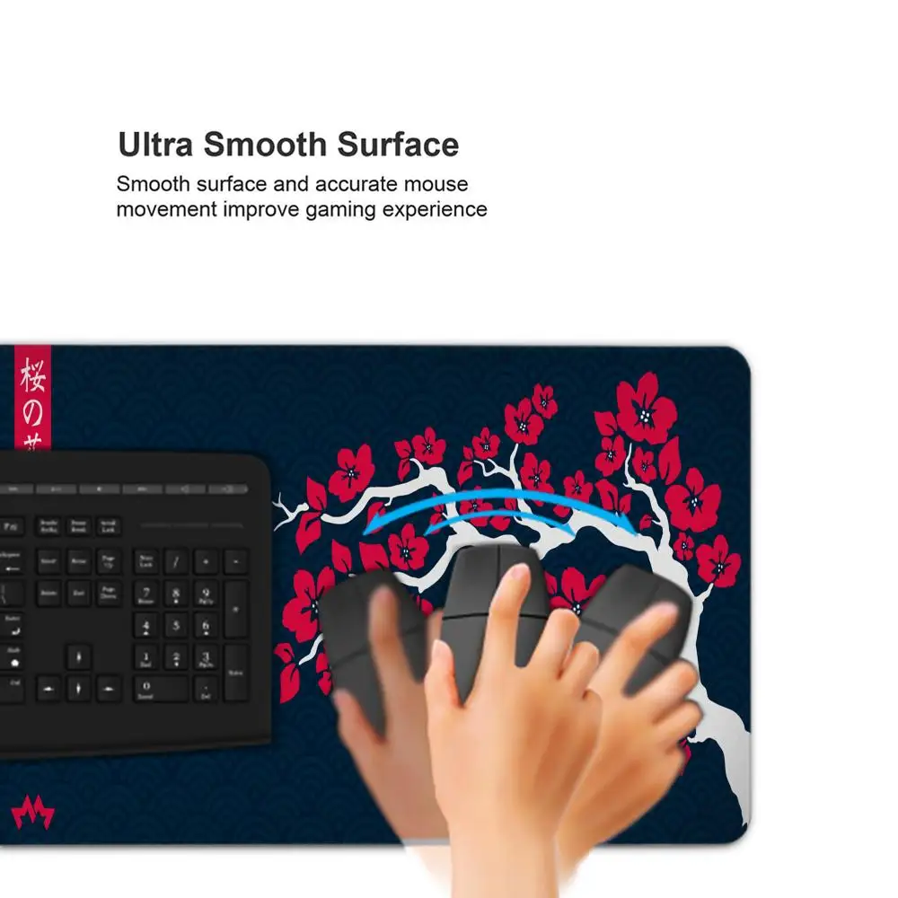 Large Gaming Mousepads Sakura Mouse Pad Computer Mousepad Mouse Mat 90x40cm Desk Pads For PC Keyboard Mats Table Rug