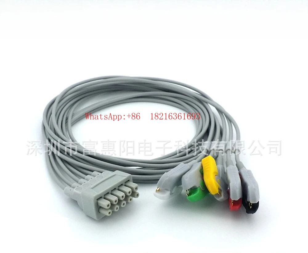 Five-lead Monitor ECG Lead Wire, Patient ECG Lead Wire