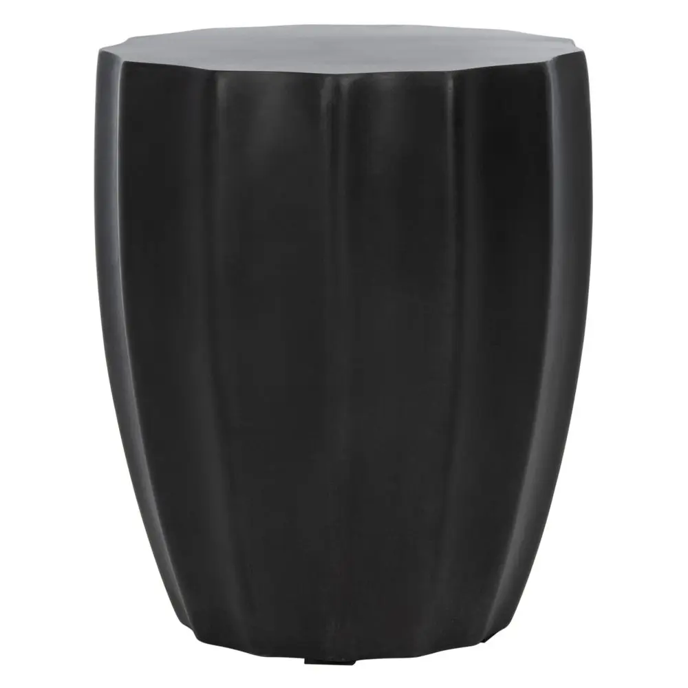 

Садовый круглый акцентный столик Jaslyn Black Modern Concrete