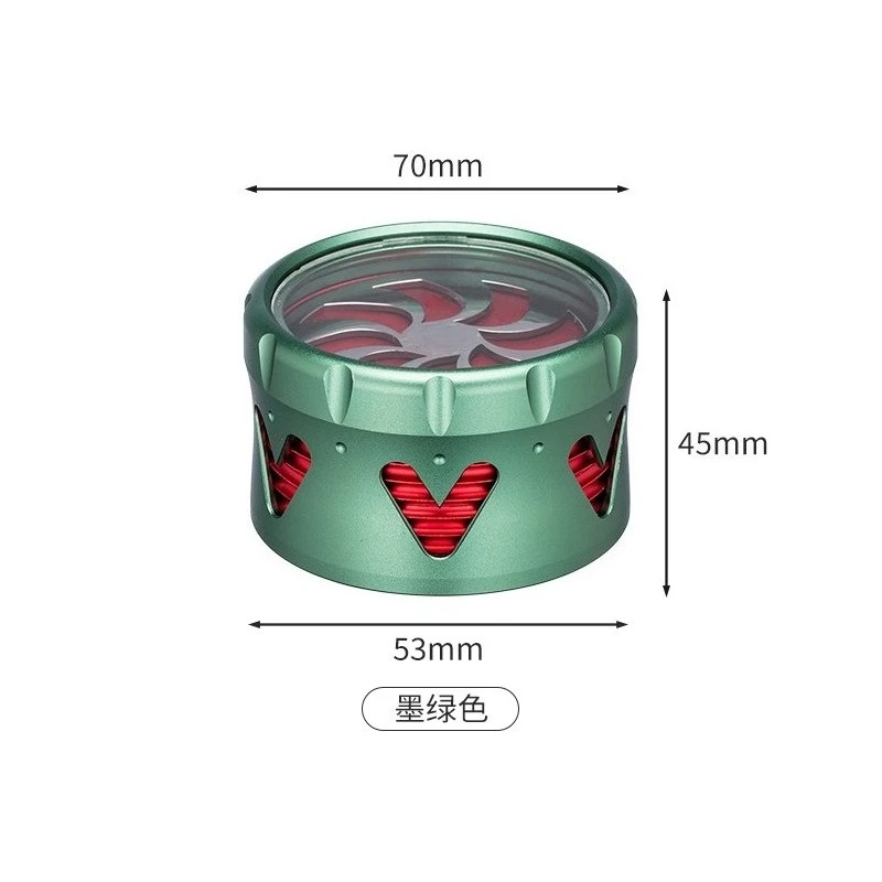 Self Gravity Powder Dispenser with Adjustable Design, Gravity Induction Spinning Center Powder Dispenser 51mm 58mm
