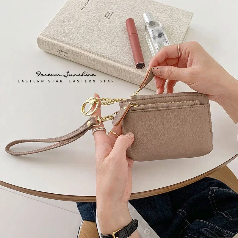 

1 Piece Chic Elegant Women Card Coin Holder Bag Simplicity Solid Color Cash Bank Id Bus Card Purse Wallet Mini Portable Purse