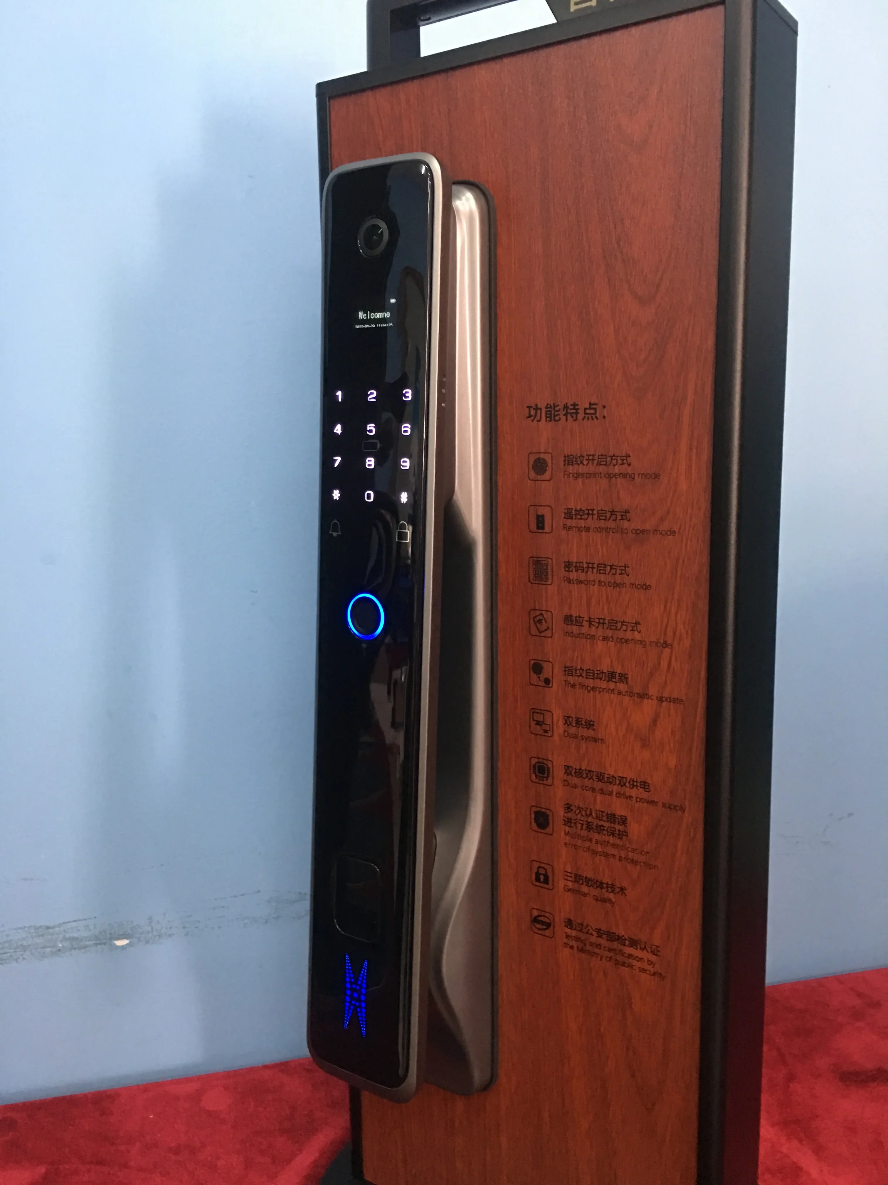 003 3d Face Recognition Door Lock Smart Wifi Electronic Door Lock With Video Doorbell Smart Door Lock