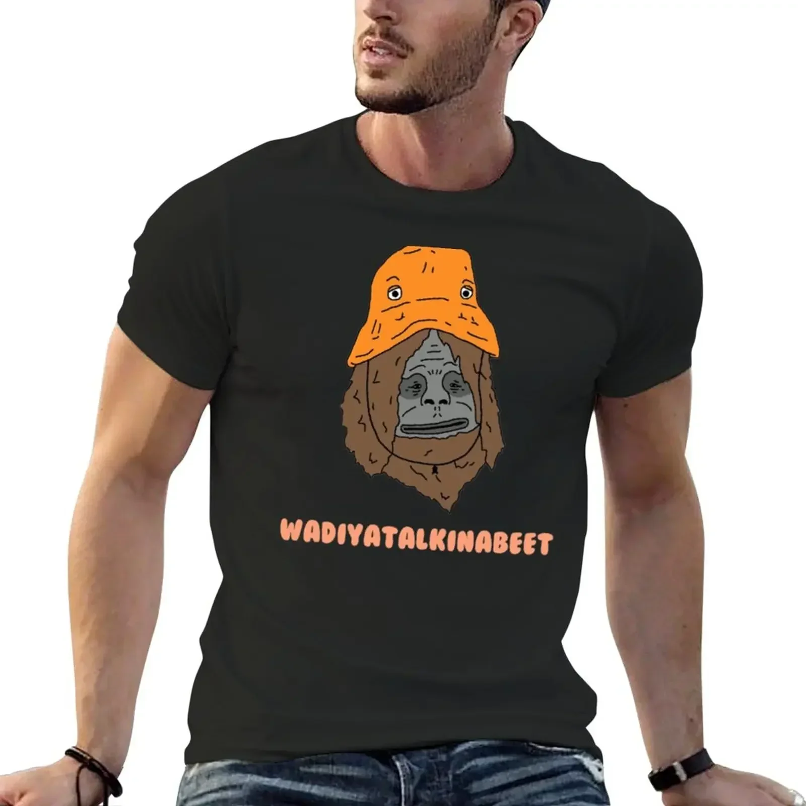 Sassy the sasquatch wadiyatalkingabeet T-Shirt graphics customs design your own summer clothes tshirts for men heavyweight 2024