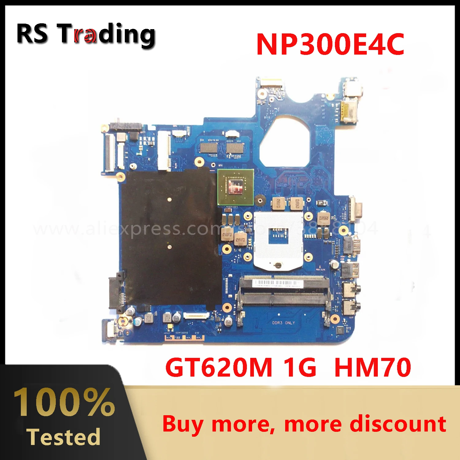 

Original For SAMSUNG NP300E4C Laptop Motherboard HM70 With GT620M 1GB GPU BA92-10887A