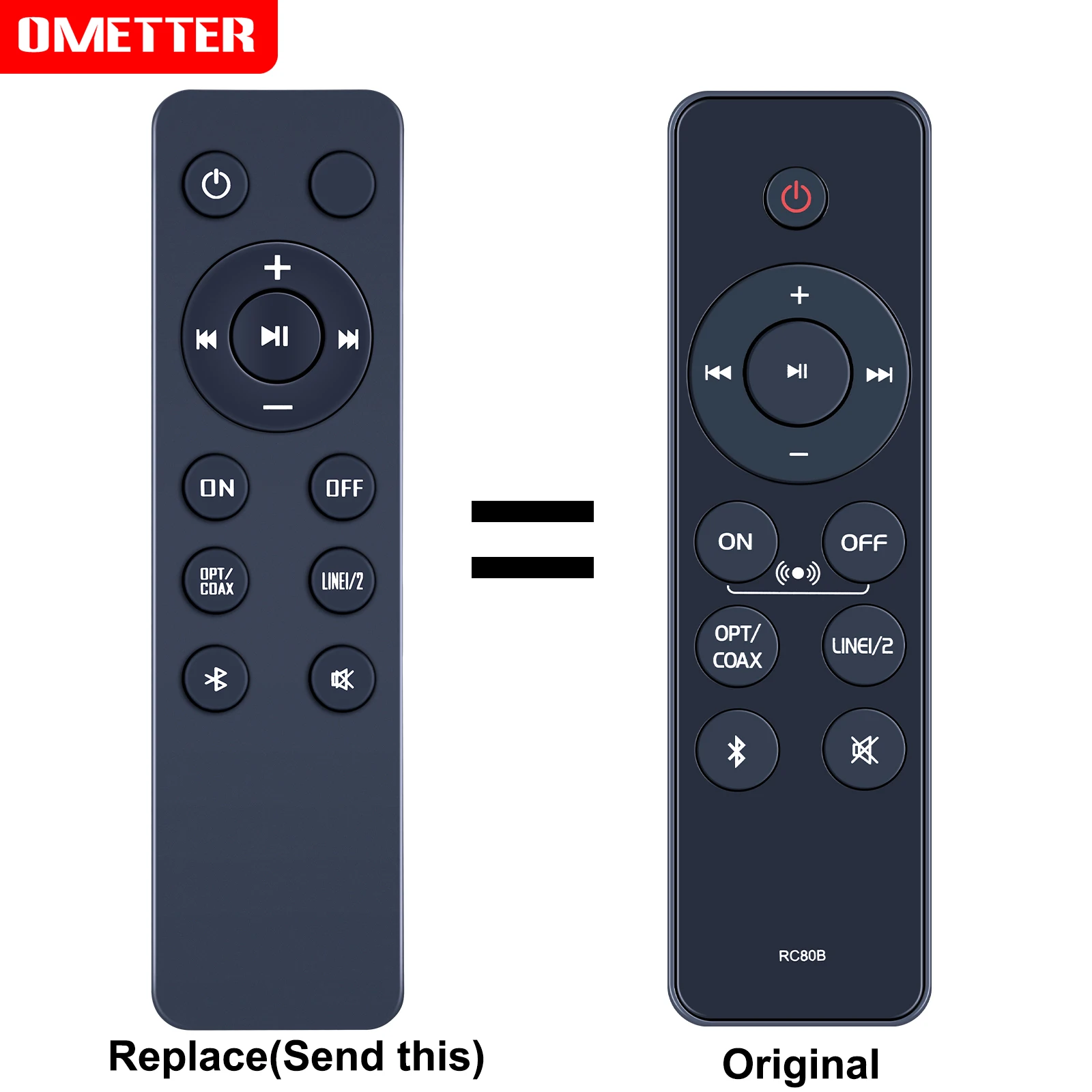 جهاز التحكم عن بعد الجديد RC80B المستبدل مناسب لمكبر الصوت النشط EDIFIER R1280DBs