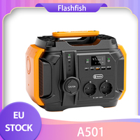 Flashfish A501 500W Portable Power Station, 540Wh AC 230V Power Battery, 1000W Peak Solar Generator for Outdoor Camping