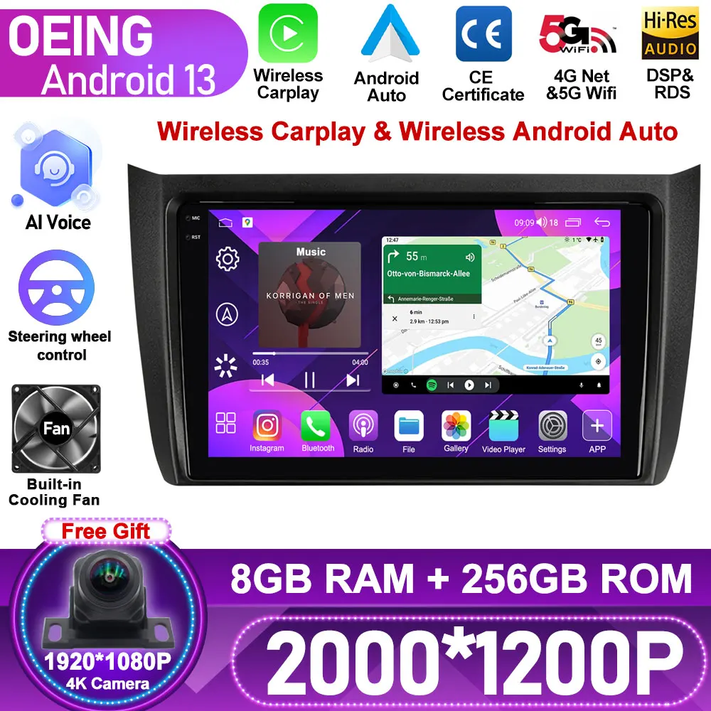 

8+256G Android For Lifan 620EV 650EV 2015 - 2019 Car Multimedia Player Radio Navigation DSP Navigation GPS Carplay Screen Auto