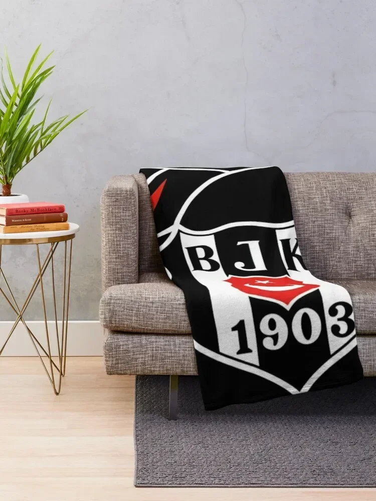 Besiktas 1903 Throw Blanket for sofa Decoratives Soft Plush Plaid Polar Blankets