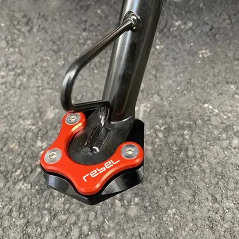 होंडा रेबेल 500 250 रेबेल 300 सीएमएक्स 500 सीएमएक्स300 मोटरसाइकिल साइड स्टैंड फुट एन्लार्जर प्लेट पैड किकस्टैंड सपोर्ट पैड शेल कवर के लिए 8 best sales विद्रोही 250 - №1