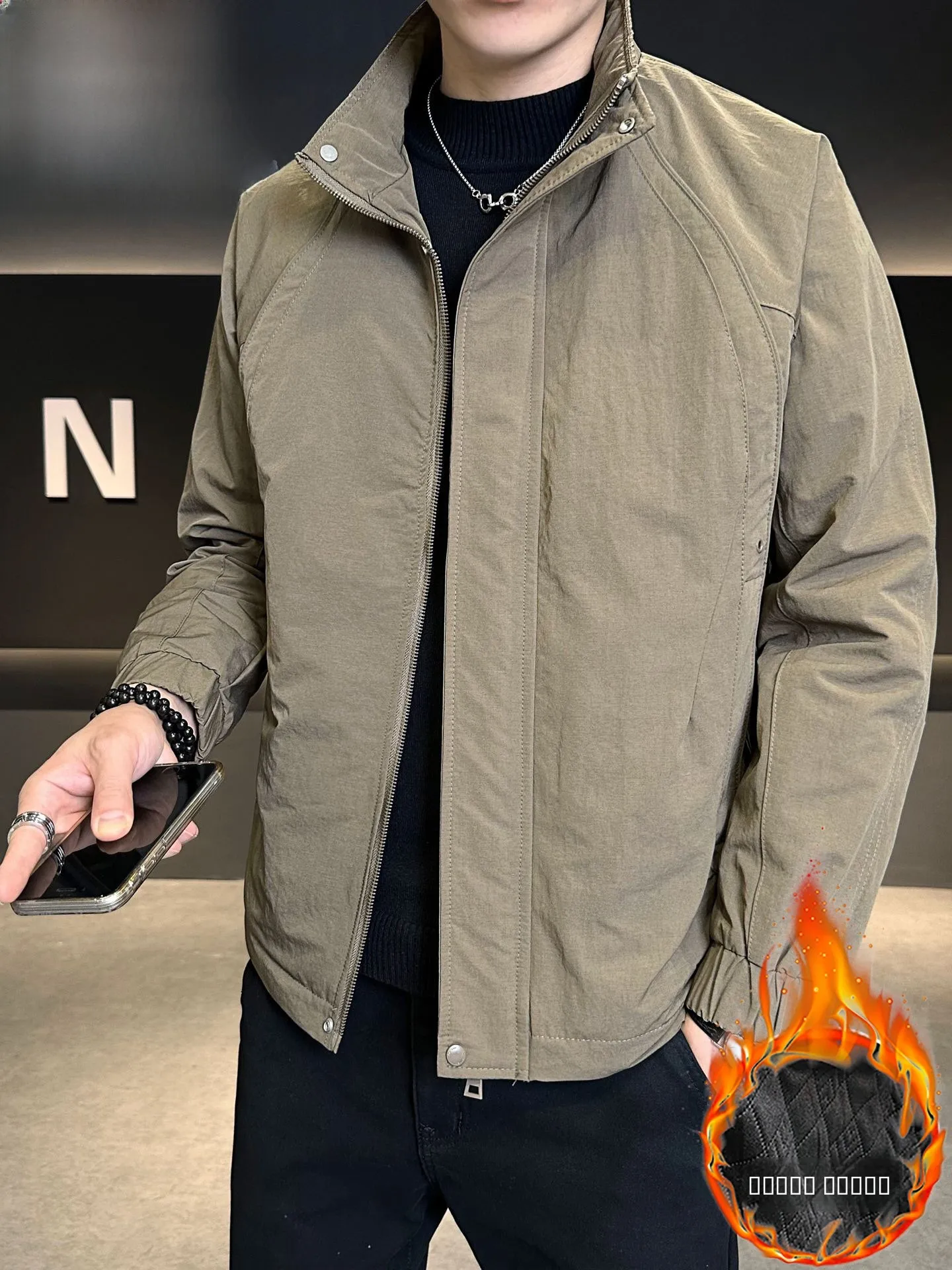 

Мужская хлопковая стеганая куртка Pierre Cardin с воротником-стойкой, осенне-зимняя повседневная модная рабочая одежда