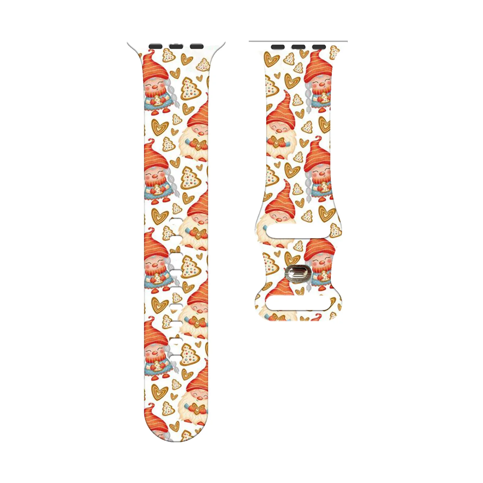 

Christmas passion Printed Strap for Apple Watch 46mm 45mm 42mm 40mm Watchband Replaceable Bracelet for iWatch 10 9 8 7 Band