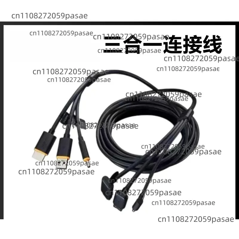 Triple-in-One Eyewear Connector Cable for Helmets and Data Cables - High Definition