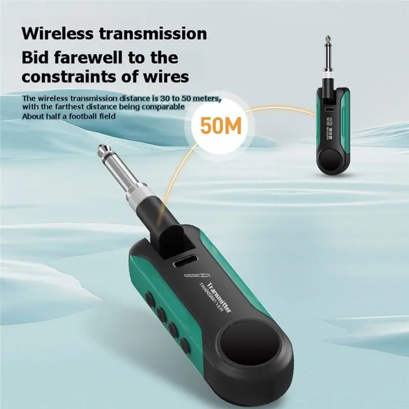 ABLB-MT100UHF Wireless Transceiver UHF Rotatable Design For Electric Guitars And Wind Instruments High-Speed Transmission