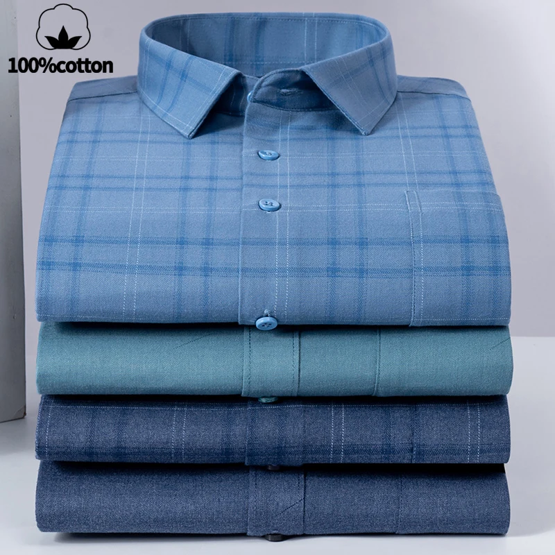 Men's Slim-Fit High Quality 100% Cotton Shirt: Long Sleeves,Casual Breathable Fabric,Exquisite Craftsmanship,Brand OEM,for You