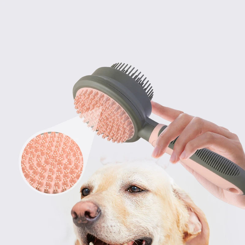 

Double Faced Pet Dog Hair Brush Cat Comb Pet Hair Remover Brush for Dogs Cats Puppy Kitten Grooming Tools Dogs Accessories Pet S