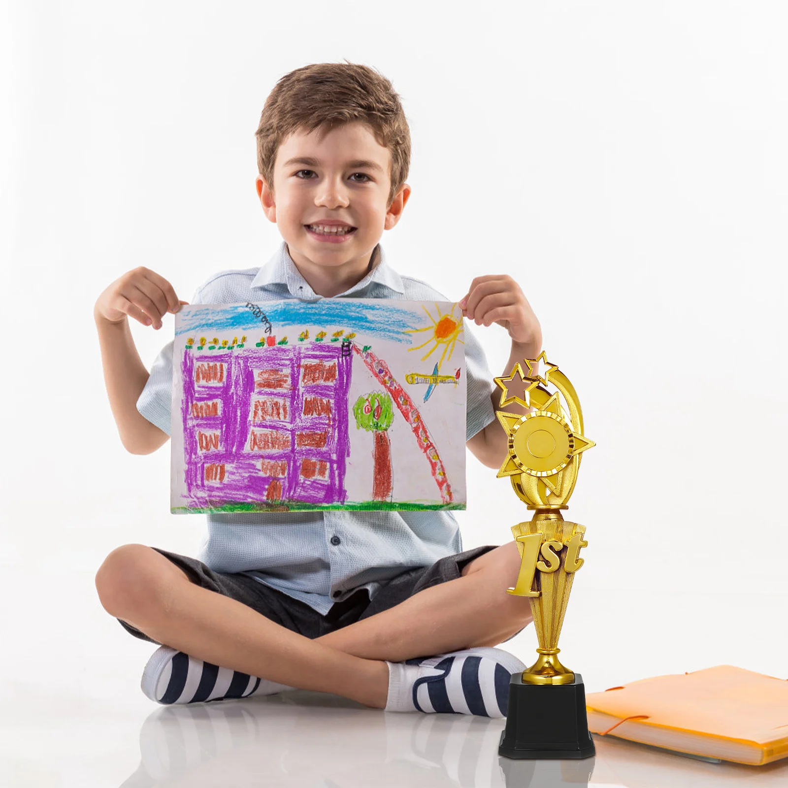 Star Soccer Trophy Award Plastikbecher Sportpreis Feier Wettbewerb Gewinner Schulzeremonie