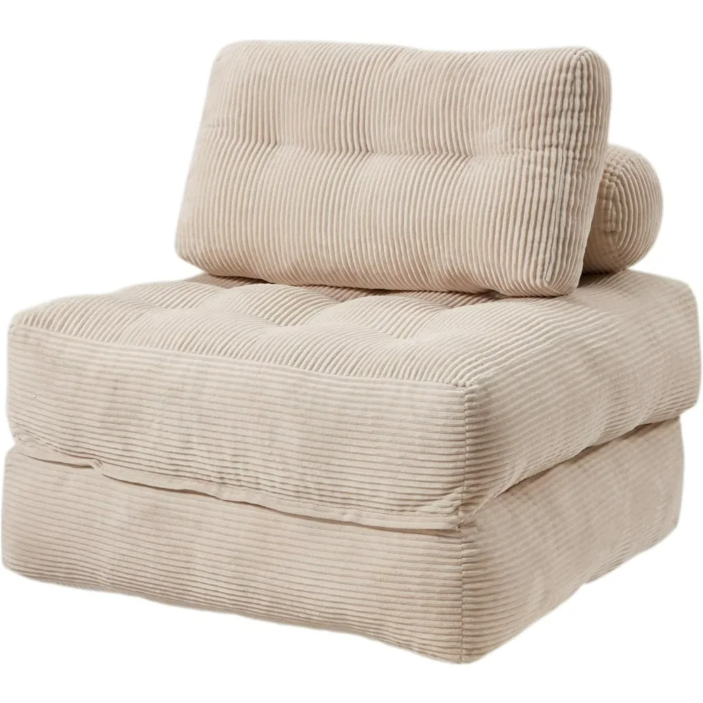 

MELLCOM Foldable Sofa Bed - Adjustable Convertible Chair, Tufted Sleeper Couch, Portable Folding Lounge Sofa, Foam-Filled
