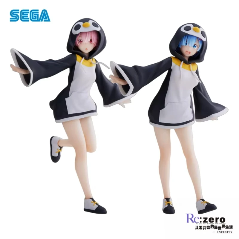 In Stock Sega Original Re:zero-Starting Life In Another World Rem Ram Raincoat Anime Characters Action Figure Model Toys Statue view 2
