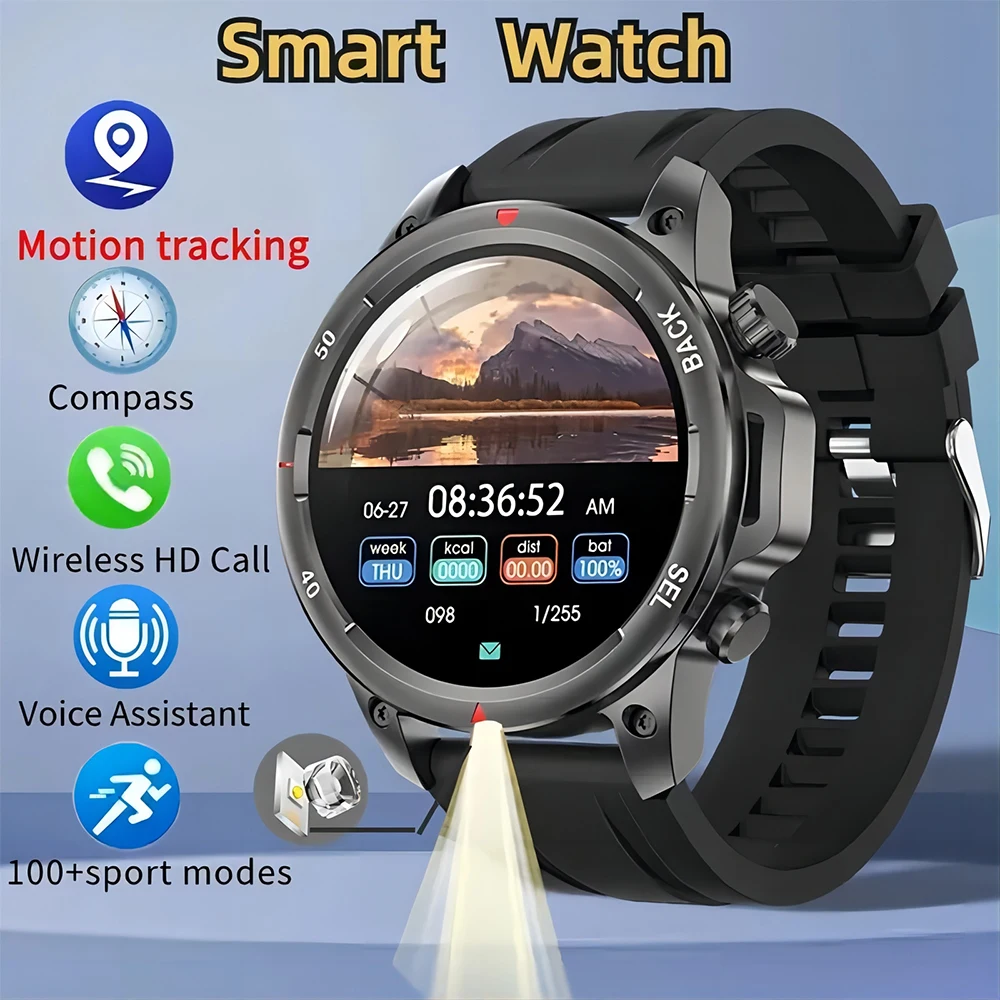 New DK68NFC Smart Watch Voice Assistant Bluetooth Call Heart Rate Monitoring GPS Sports Fitness Wireless Charging Smart Watches