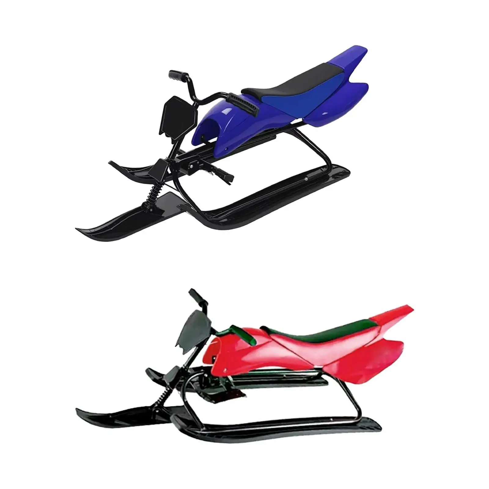 Snow Sled with Brake Ski Sled Girls Children Outdoor Activities Games Lightweight Versatile Unique Ski Slider Snow Sledge