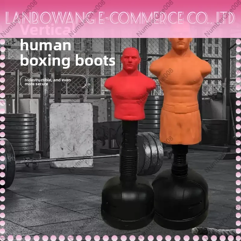 Dummy Punching Bag Silicone Boxing Rubber Dummy Taekwondo Fighting Adult Standing Household Punching Bag