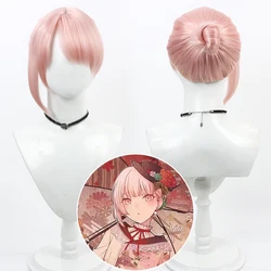 New Type Project Sekai Colorful Stage Akiyama Mizuki Cosplay Wig Pink Synthetic Hair Heat Resistant Halloween Role Play Party