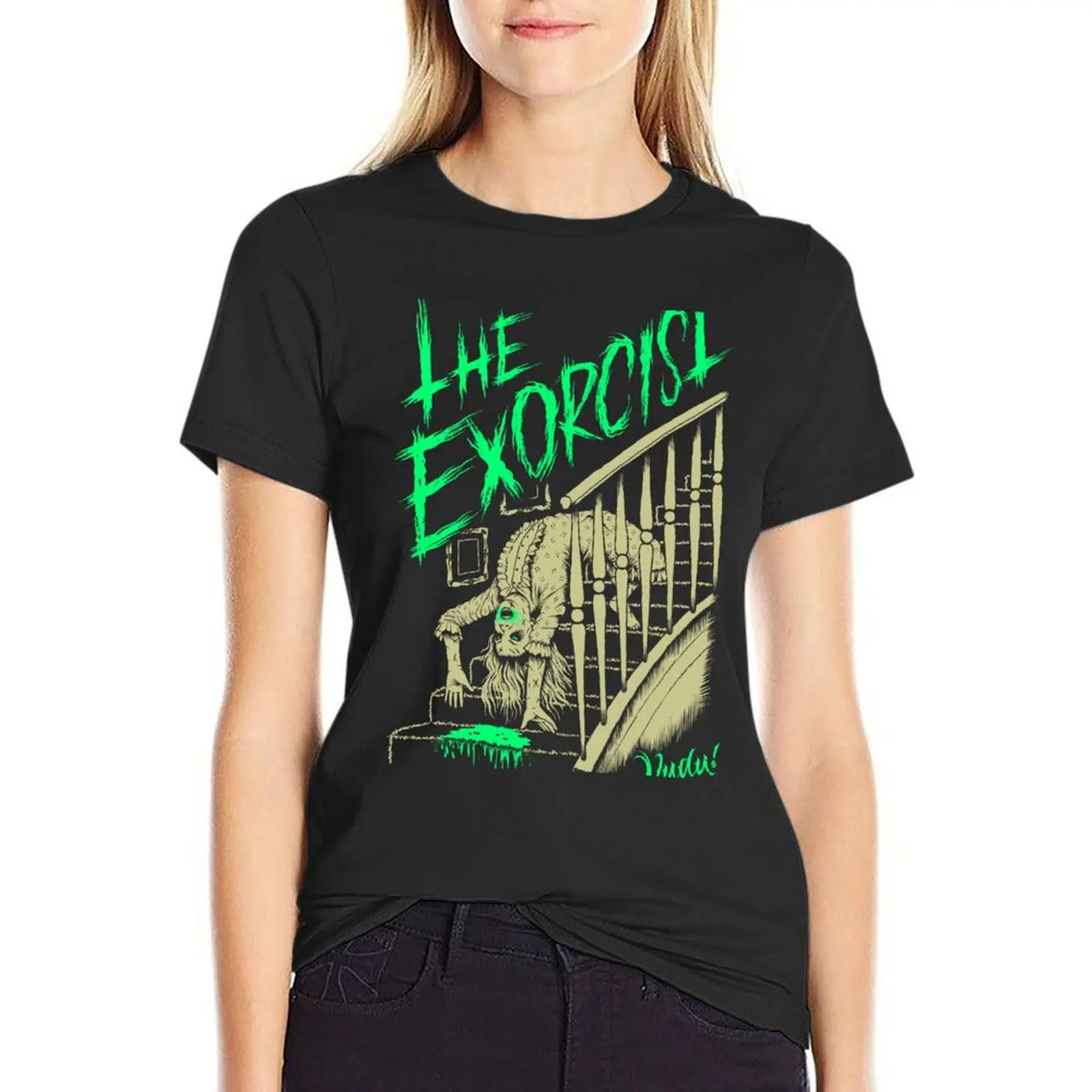 The Exorcist T-shirt oversized lady clothes cotton t shirts Women