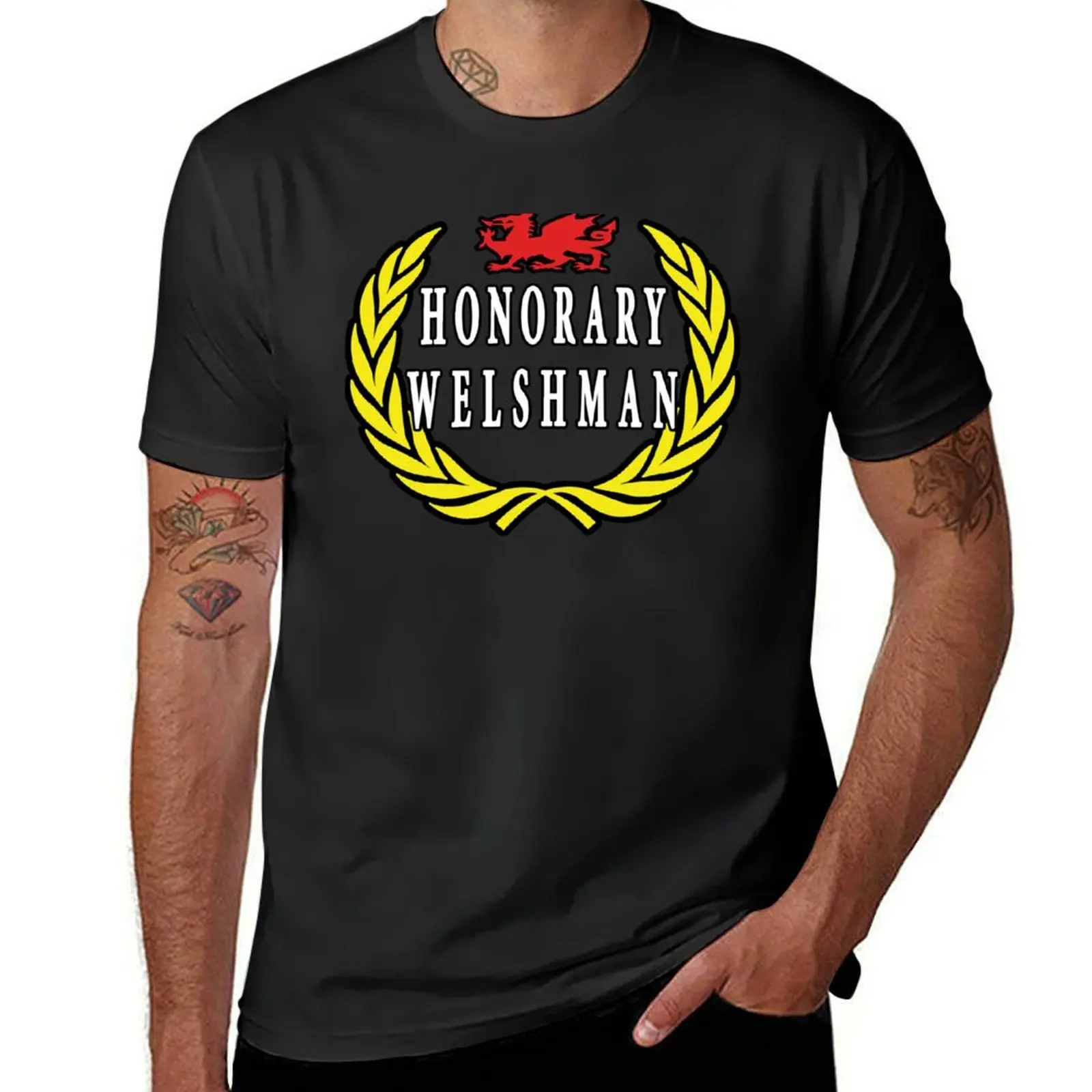 Honorary Welshman T-Shirt quick drying shirts graphic tees plain funny t shirts for men