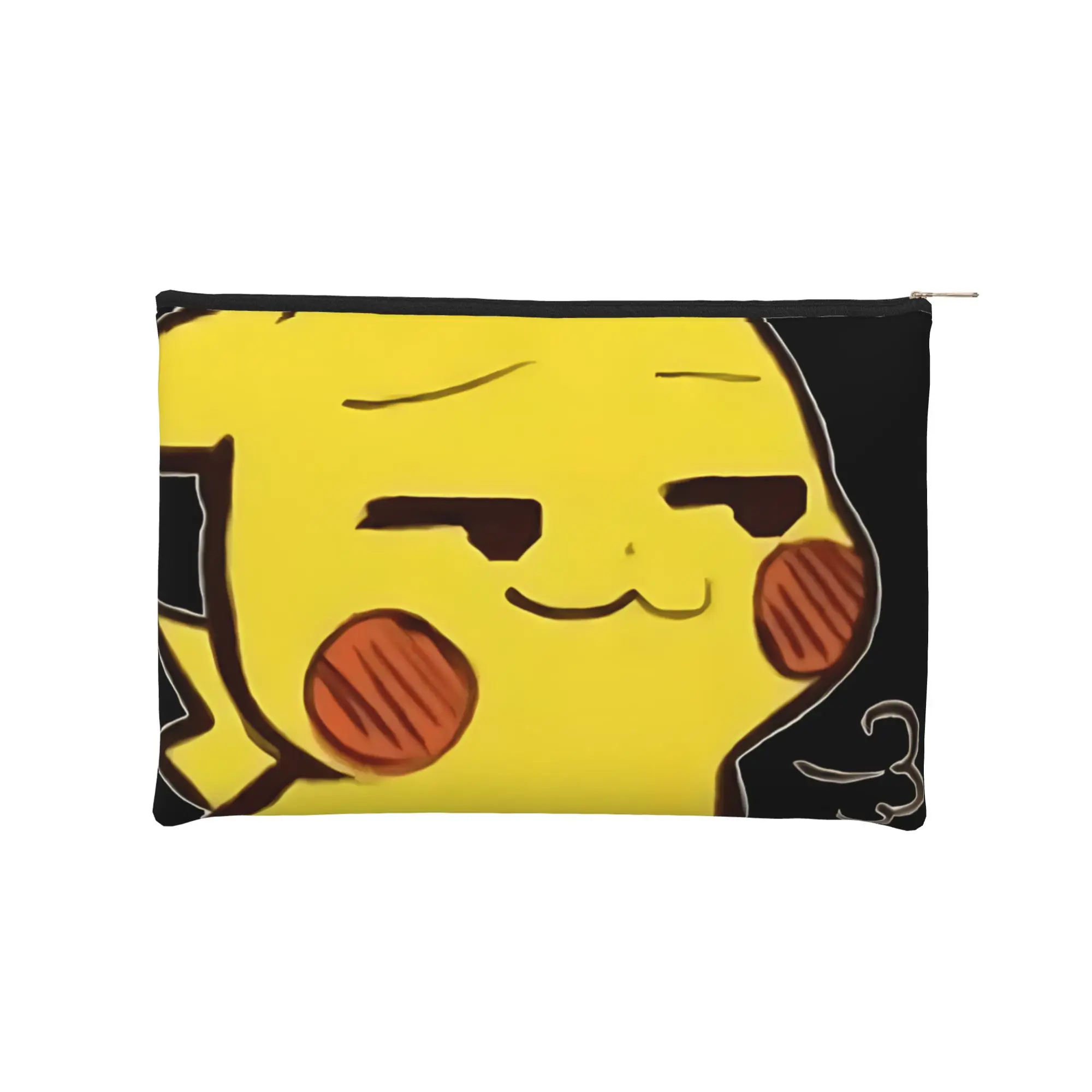 its bag Lightweight Cute pouch Pokemon Pikachu meme Makeup Bag  Toiletry Bag with Zipper Toiletries Storage Bag