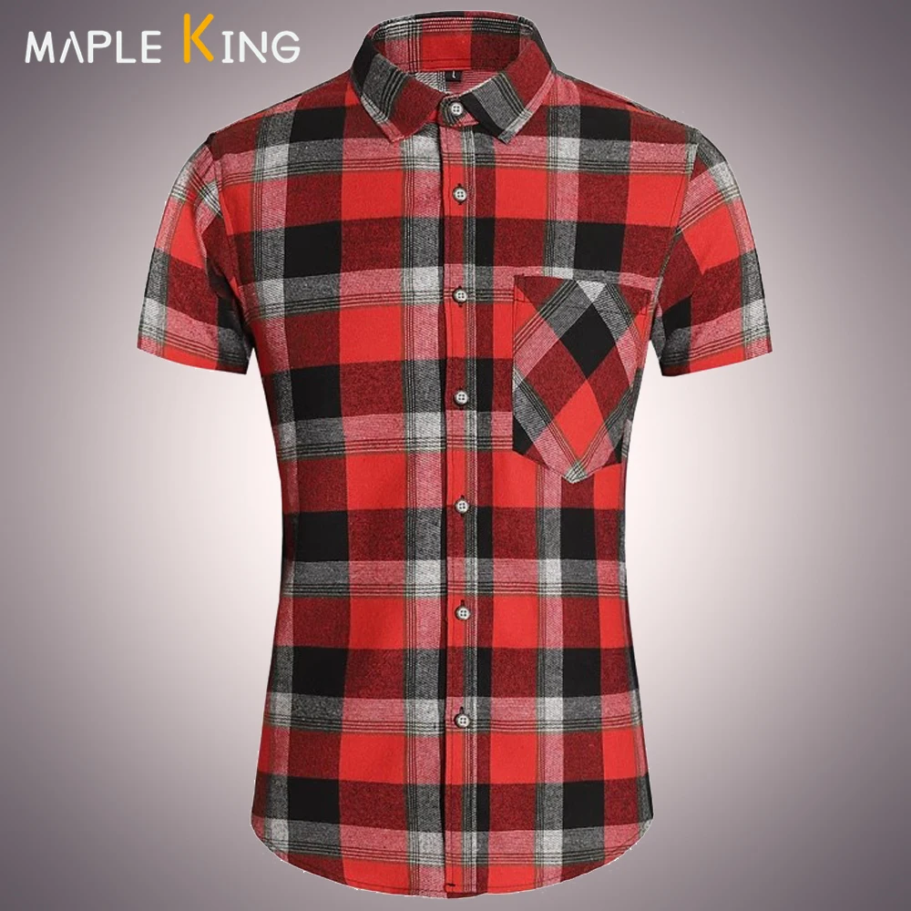 

Mens Checkered Shirts Korean Vintage Plaid Printed Short Sleeve Handsome Business Dress Work Shirt Summer Luxury Mens Clothing