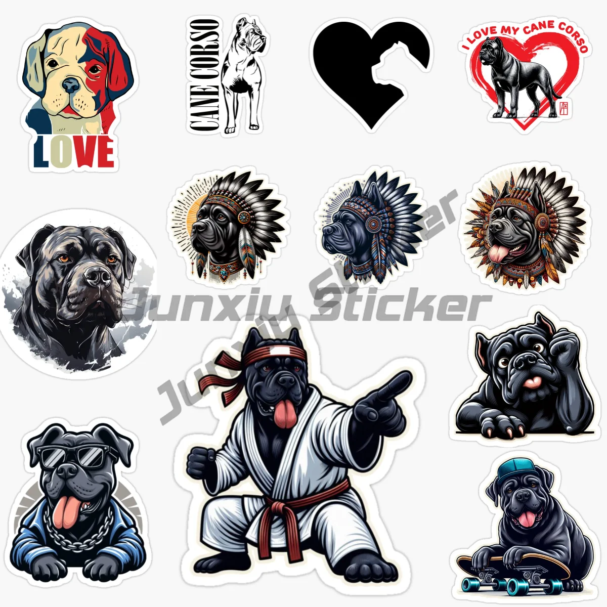 

Наклейка на автомобиль CANE CORSO с изображением итальянской доблестной собаки, виниловая самоклеящаяся декоративная наклейка, аксессуары для автомобиля