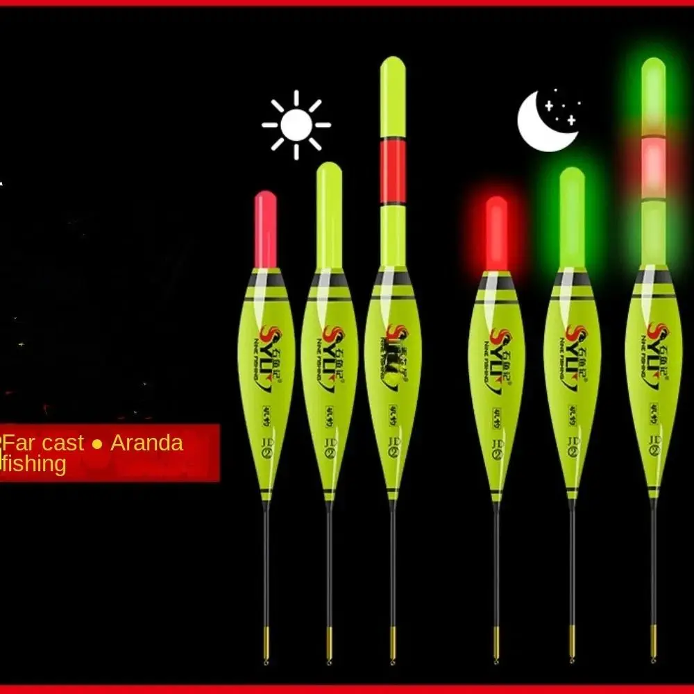 3 Lights Electronic Fishing float Indicator Slip Drift Tube Rock fishing Floats Buoy Strike Eye-catching Light Float