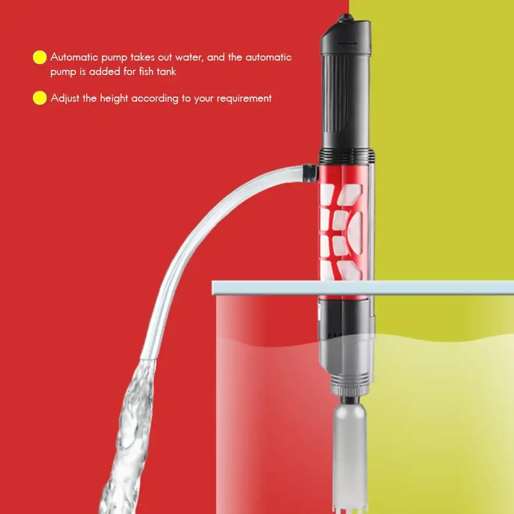 Chargeable Automatic Water Changer Degreaser Gravel Cleaner Electric Sand SuctionPump Tool Feces Siphon Vacuum Pump Clearer