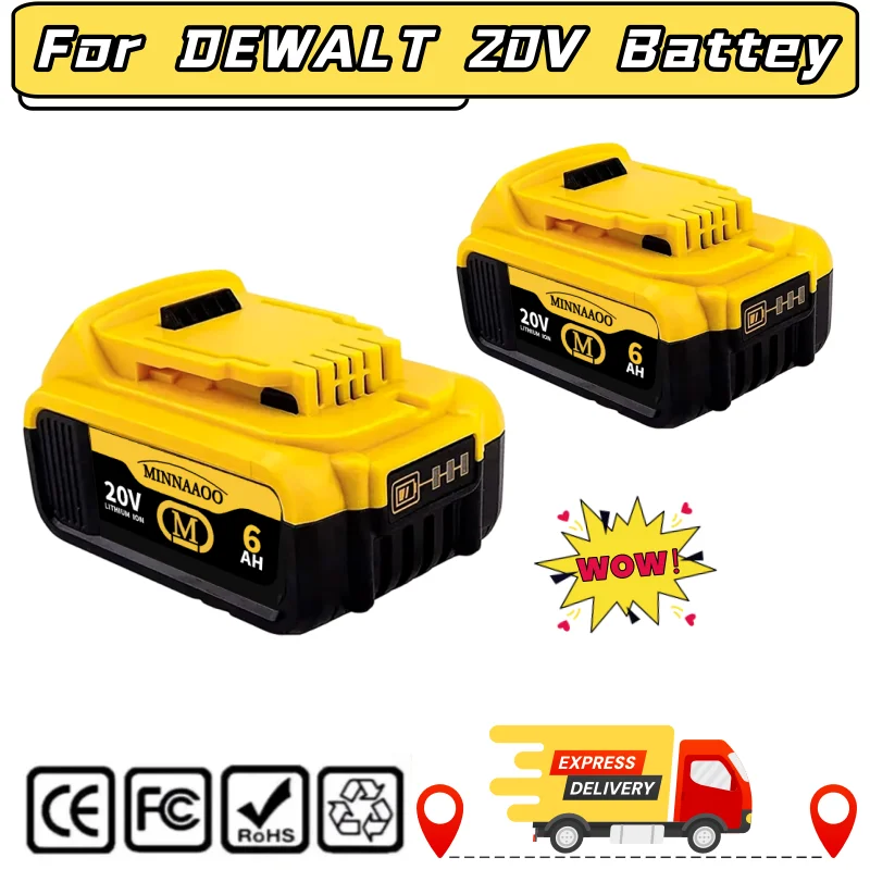 

100% new product For Dewalt electric tool battery, 12000mAh,20V, DCB206, 20V, DCB205, , DCB2001Lithium Ion Replacement Battery.