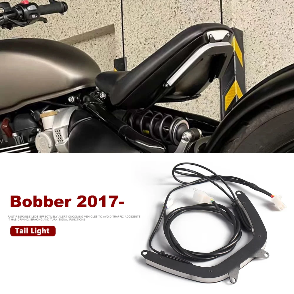 Taillight Motorcycle LED Warning Brake Light Waterproof Tail Light LED Taillight Rear Indicator Lamp For Bonneville Bobber 2017-