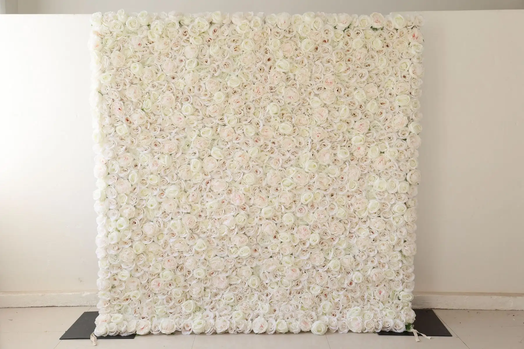 

3D Royal Deluxe Champagne series Peony Floral Curtain Cloth Flower Wall Outdoor Wedding Backdrop Decorations For Reception