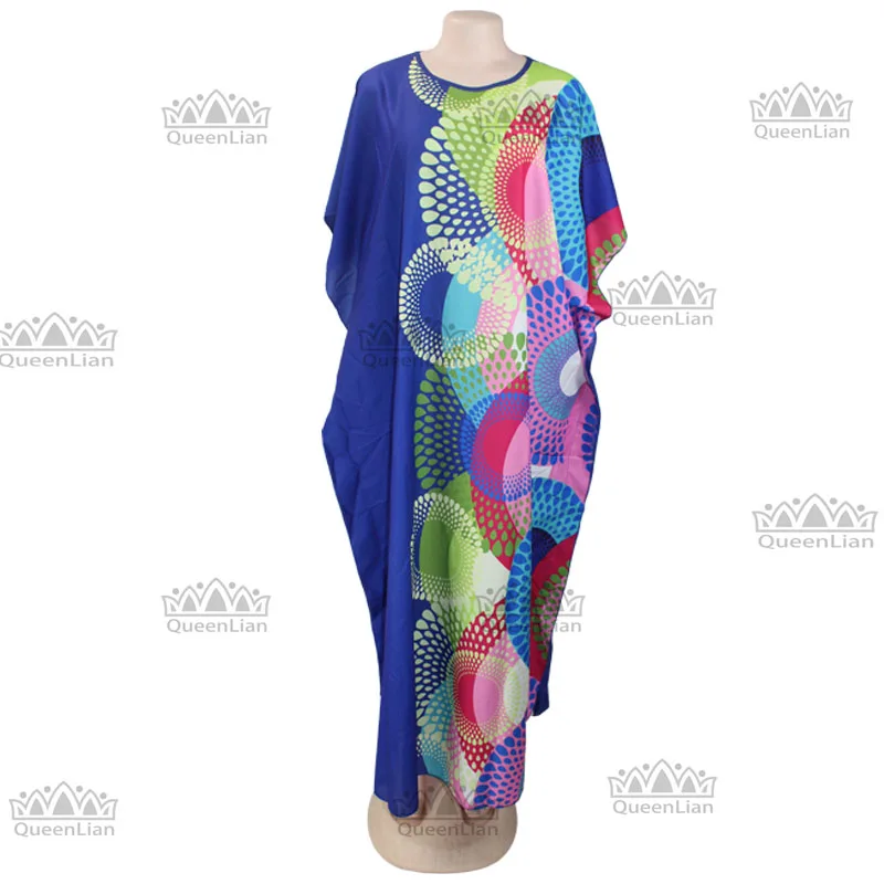 African Charm: Super Size Chiffon Loose Dress in Traditional Dashiki Design