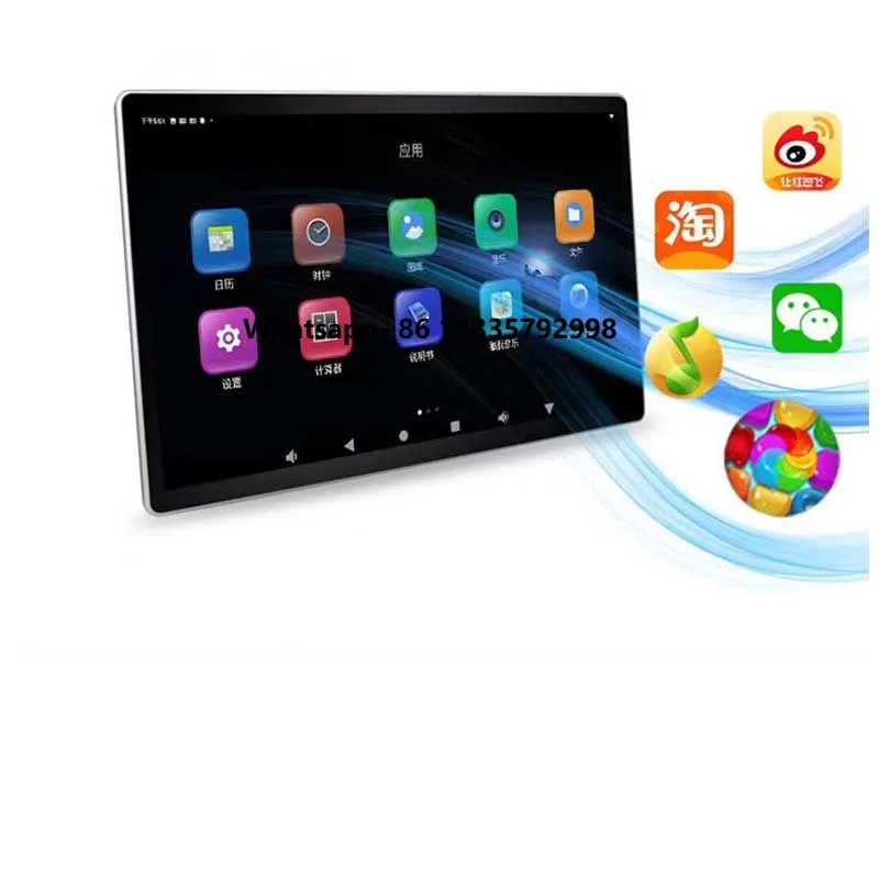 

11.6inch IPS Android Headrest Monitor with 4G Front for Taxi Advertising Screen Backseat Car Headrest