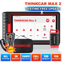 Thinkcar Thinkscan Max 2 OBD2 Scanner Lifetime Free update Diagnostic Scan Tool CAN FD FCA AutoAuth All System 28 reset PK S6 K7