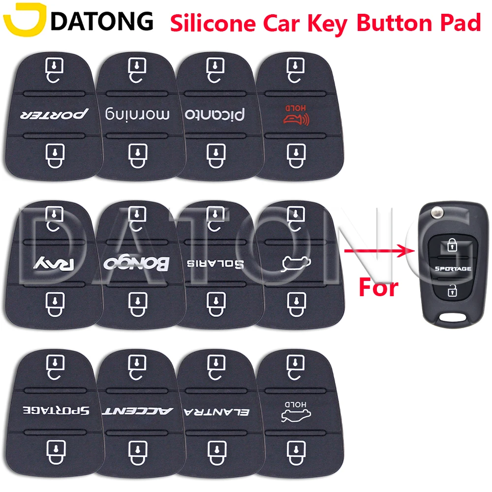 

Datong Car Key Button Pad For Hyundai I10 I20 I30 Ix35 Elantra Accent Kia K2 K5 Porter Picanto Sportage Sportage Rio Rny Bongo
