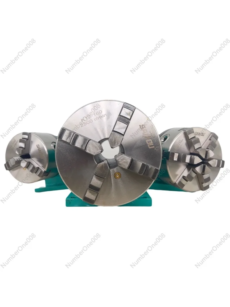 

Self-Made Woodworking Lathe Three-Jaw Four-Jaw Chuck Integral Through-Hole Flange Spindle 125 160 200 Tailstock