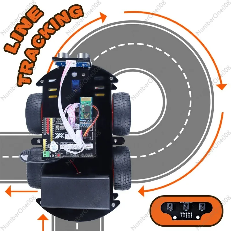 Picture 5: Compatible with Arduino programming robot Smart car kit UNO Bot Bluetooth remote control robot kit