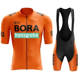 Heren Mtb Fietsbroek Kleding Bib Uci Bora Gel Kleding Uniform Man 2024 Zomer Short Jersey Tricuta Kostuum Fiets Heren Set