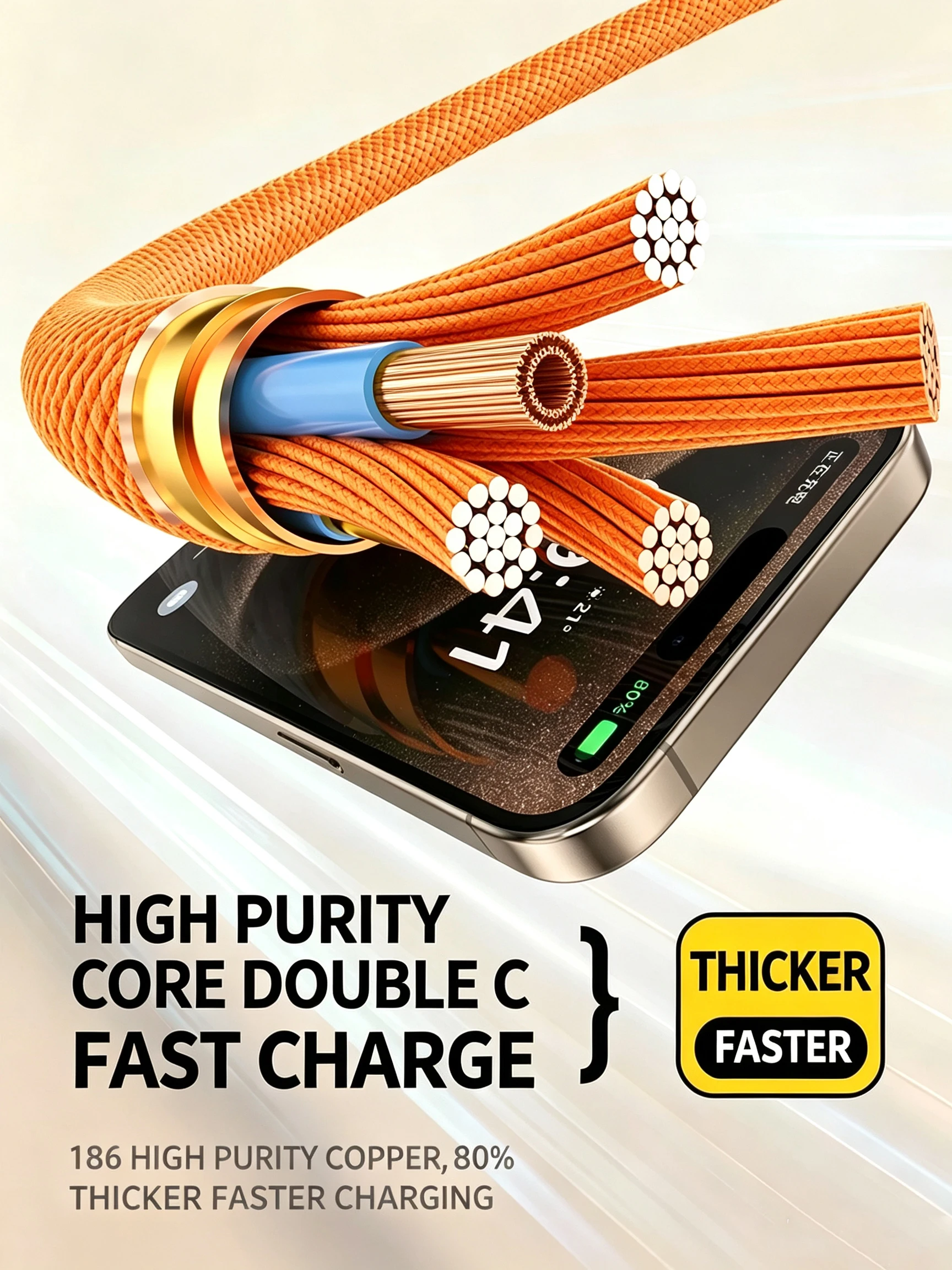 10 Stück 60W PD USB-C Schnellladekabel mit Geflecht für iPhone 15 16 17 Air Samsung Xiaomi Redmi POCO Typ-C-Kabel inklusive Einzelhandelsverpackung – Detail 4