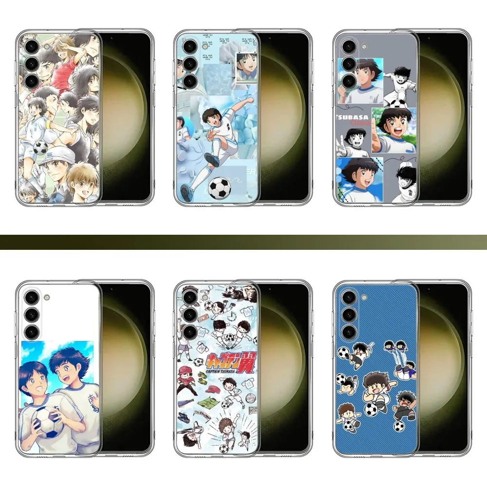 Anime C-Captain Tsubasas Phone Case For Samsung Galaxy A71,70,52,40,51,31,A50,21S,30S,Note20,Transparent ,Cover