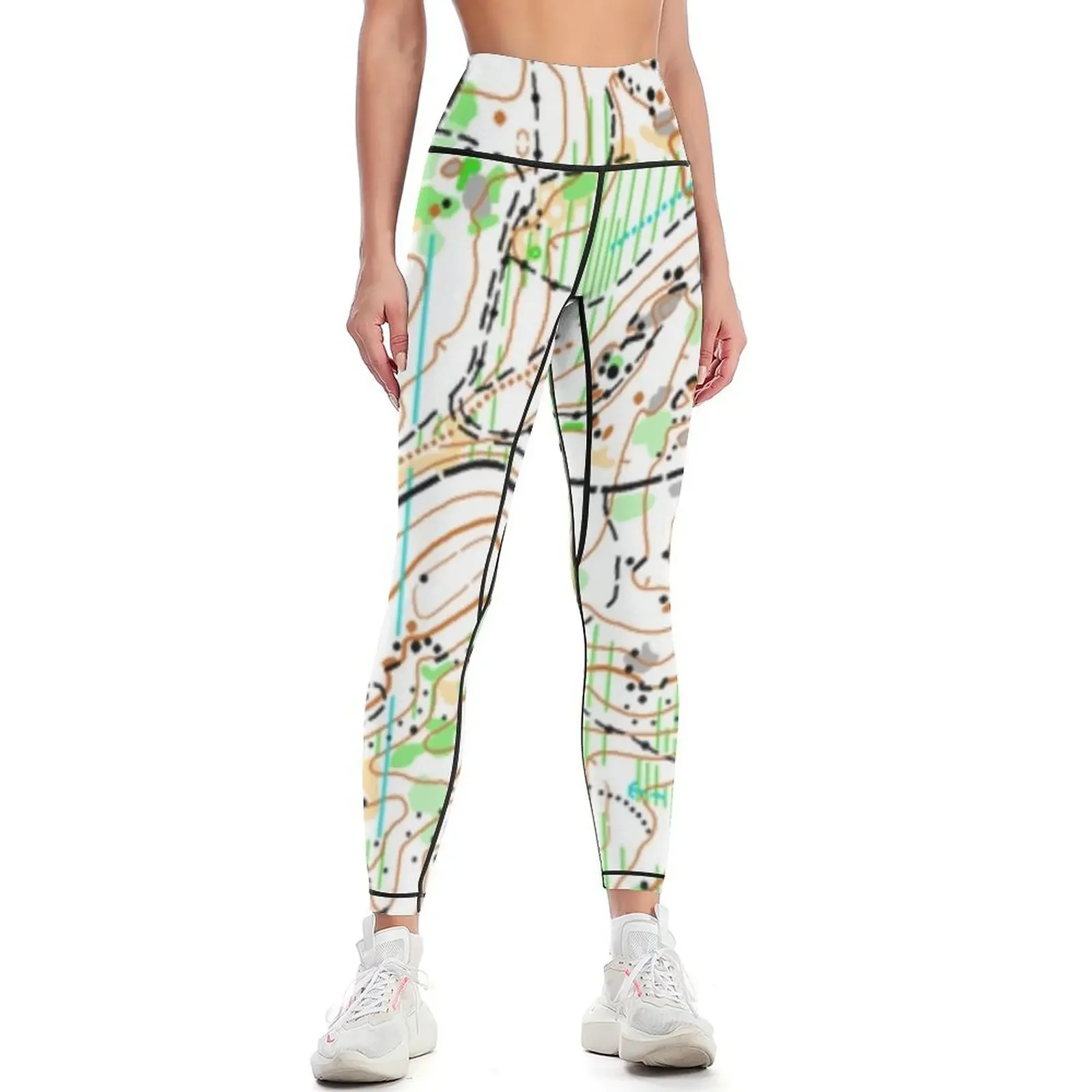 

ORIENTEERING MAP Leggings Women's sports pants Sports pants for workout clothes for sports for push up Womens Leggings