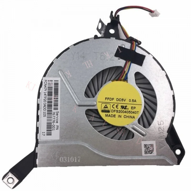 

N For DC5V 0.5A Laptop Cooling Fan Cooler DFS200405040T 767776-001