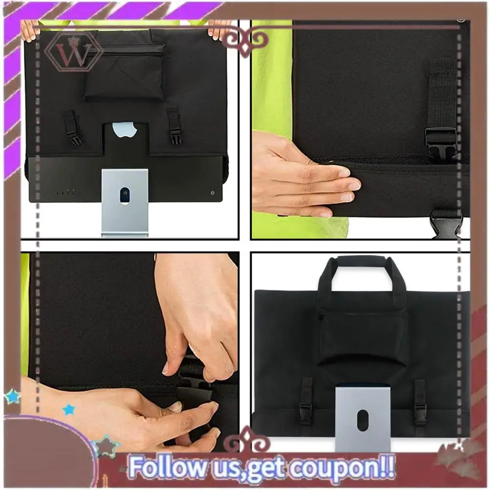 أحدث حقيبة حمل الشاشة، حقيبة تخزين واقية، غطاء غبار، حقيبة شاشة الكمبيوتر مع جيوب