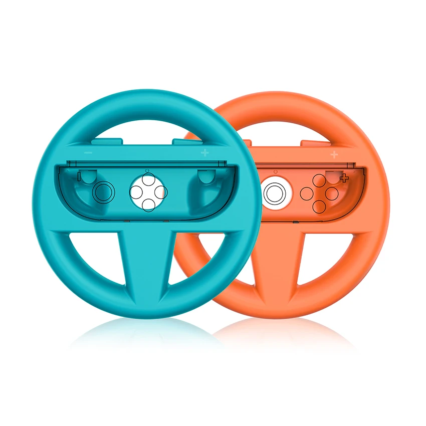 قطعتان من وحدة تحكم عجلة السباق لنينتندو سويتش 2 جوي كون ماريو كارت 8 مقابض مقبض مادة ABS الفاخرة